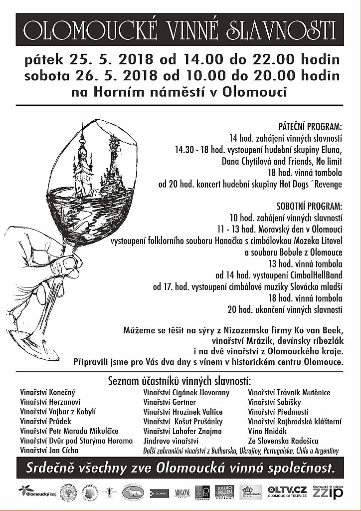 Vinné slavnosti Olomouc květen 2018