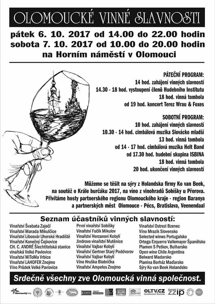 Vinné slavnosti Olomouc říjen 2017